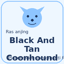 Icon Black And Tan Coonhound
