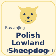 Icon Polish Lowland Sheepdog