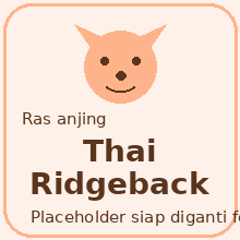 Icon Thai Ridgeback